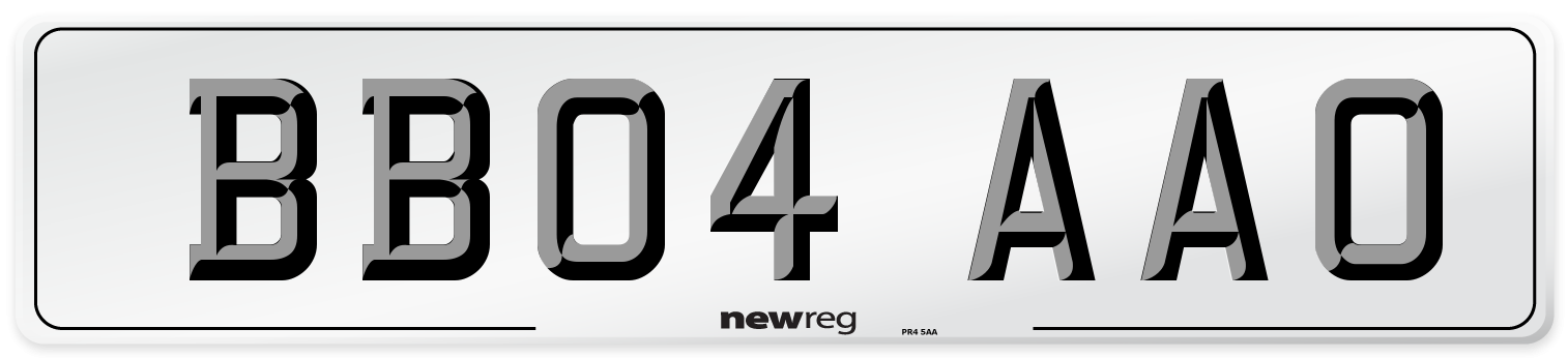 BB04 AAO Number Plate from New Reg